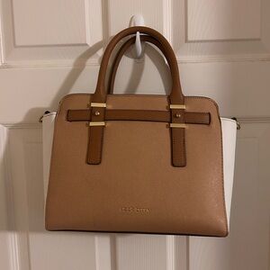 Liz Claiborne White/Tan Purse